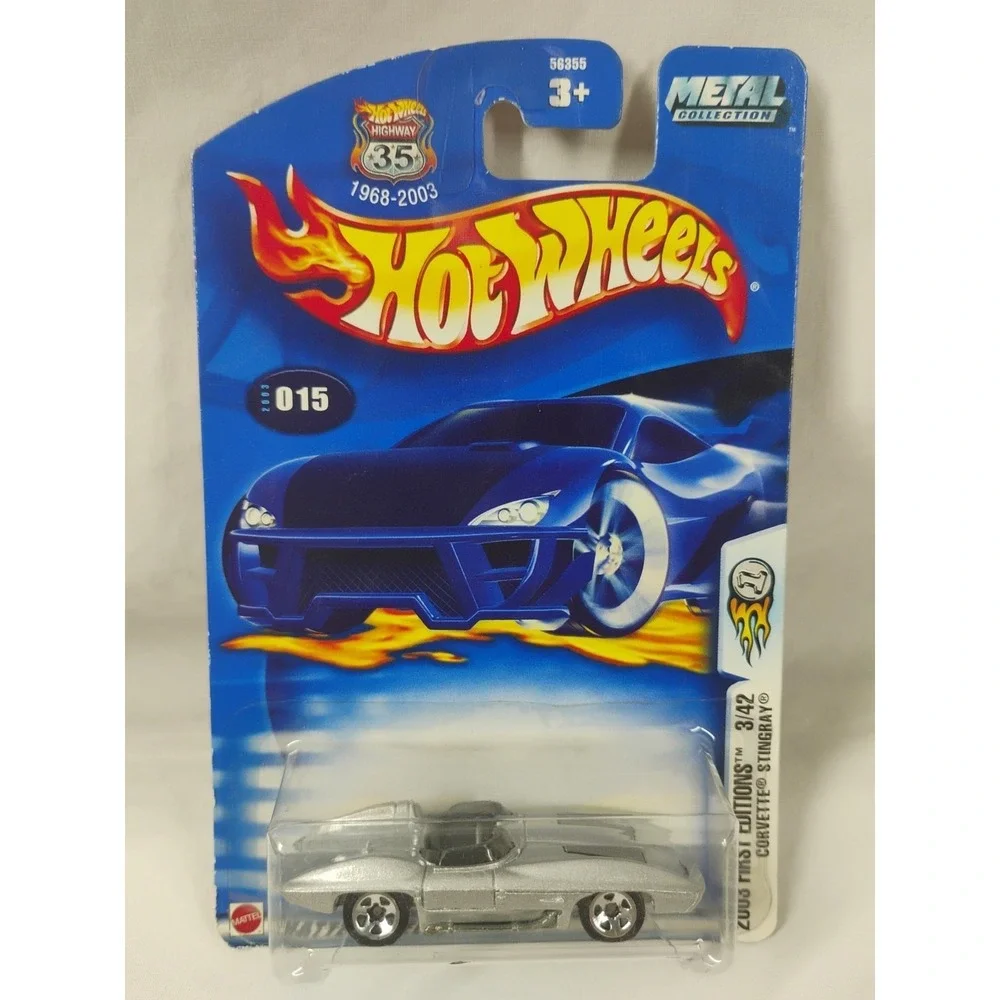 2003 Hot Wheels #015 First Editions Corvette Stingray 3/42 35th‎ Anniversary
